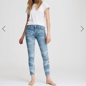 Rag & bone cate mid-rise skinny faded camo size 25